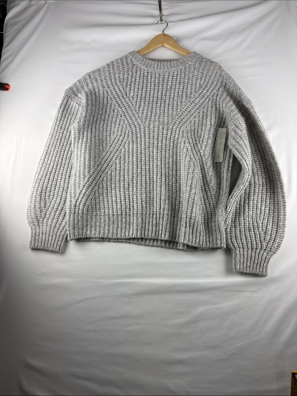 A New Day Gray Oversized Sweater Women's Size XL Soft Knit NWOT